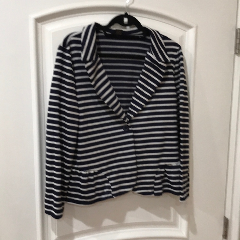 Susan Lawrence one button blazer size XL